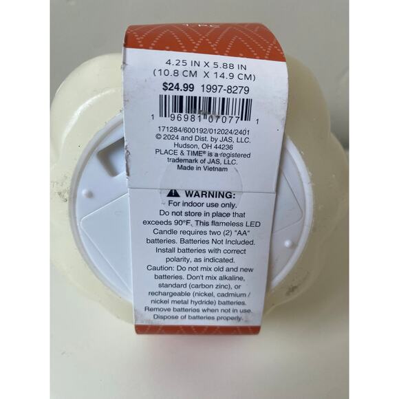 Place & Time LED Pumpkin Fall Candle - Picture 2 of 2